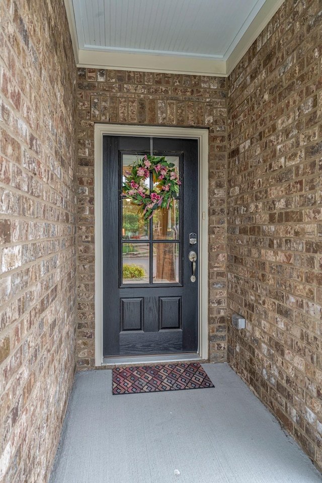 1144 Frewin St, Nolensville, TN 37135 - doorway to property with brick siding