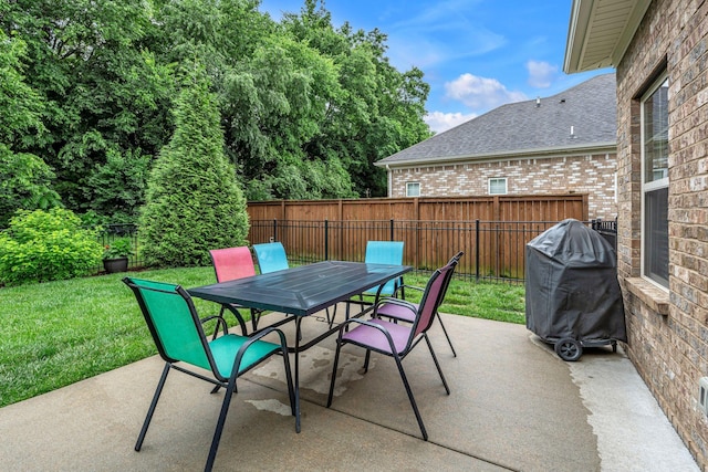 1144 Frewin St, Nolensville, TN 37135 - view of patio with outdoor dining area and grilling area