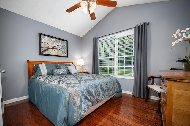 2480 Mount Lebanon Rd, Lewisburg, TN 37091 - bedroom with baseboards, multiple windows, wood finished floors, and vaulted ceiling