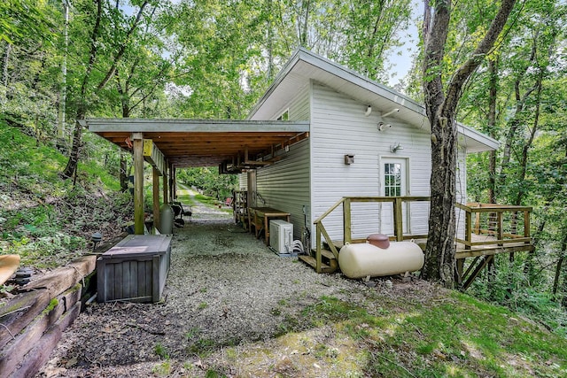 192 Askin Ln, Baxter, TN 38544 - view of property exterior featuring a deck and ac unit