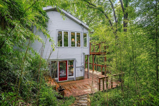 192 Askin Ln, Baxter, TN 38544 - back of house featuring a deck