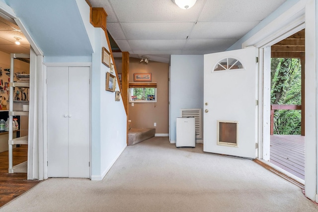 192 Askin Ln, Baxter, TN 38544 - carpeted spare room with a paneled ceiling and baseboards