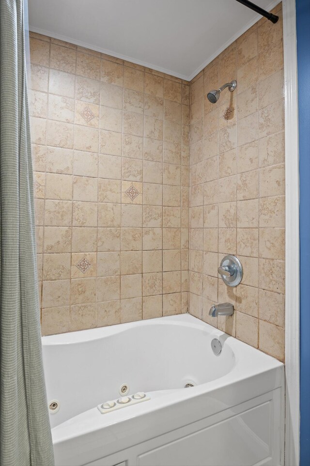 1310 Tabitha Dr, Hixson, TN 37343 - bathroom with a combined bath / shower with jetted tub
