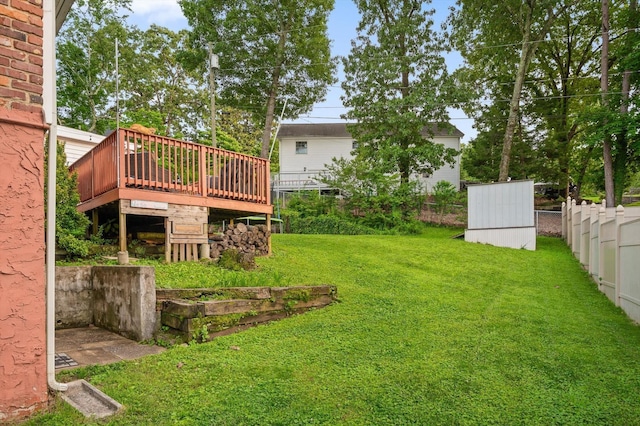 1310 Tabitha Dr, Hixson, TN 37343 - view of yard featuring a deck