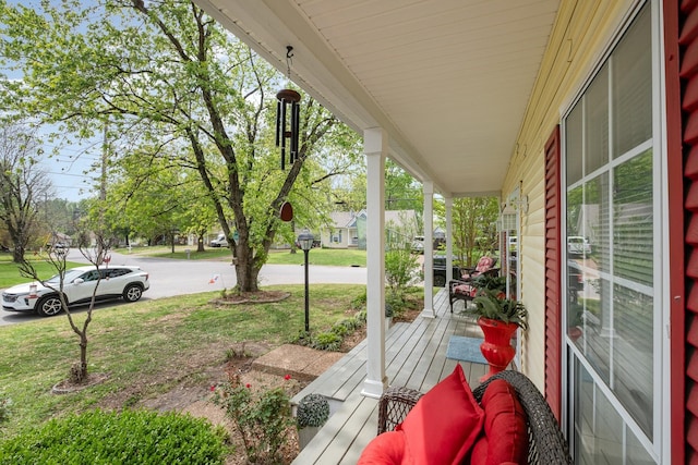1113 Jacksons Valley Rd, Hermitage, TN 37076 - covered porch with a lawn
