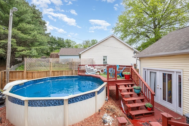 1113 Jacksons Valley Rd, Hermitage, TN 37076 - view of pool with a deck and french doors