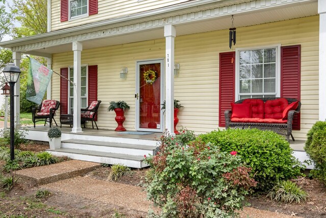 1113 Jacksons Valley Rd, Hermitage, TN 37076 - doorway to property with a porch