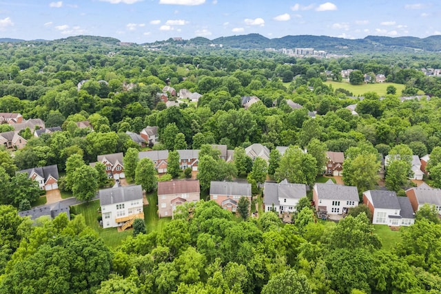5517 Nevil Pt, Brentwood, TN 37027 - aerial perspective of suburban area with a mountainous background