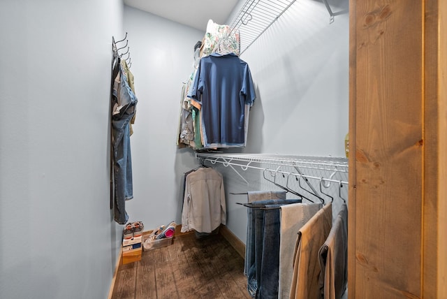 4499 Benson Rd, Springfield, TN 37172 - walk in closet with dark wood-style flooring