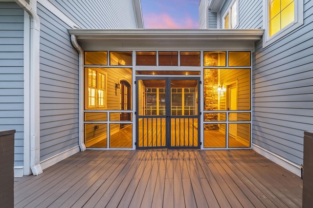 2107 Kidd Rd, Nolensville, TN 37135 - view of deck at dusk