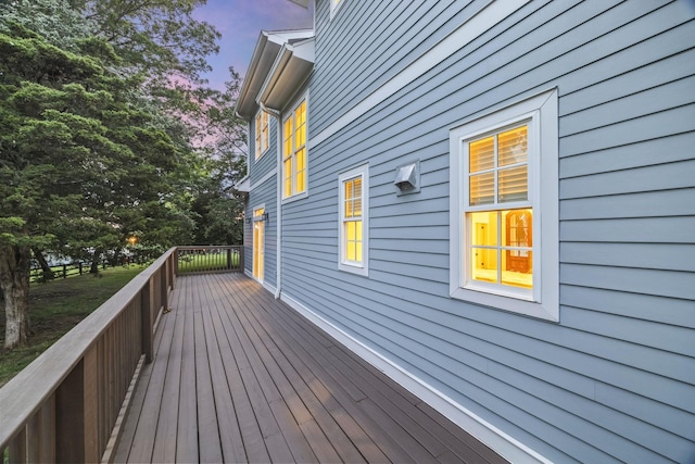 2107 Kidd Rd, Nolensville, TN 37135 - view of deck at dusk