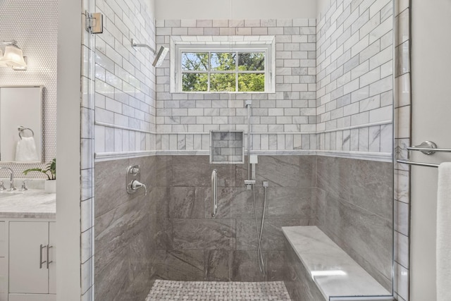 2107 Kidd Rd, Nolensville, TN 37135 - bathroom with a stall shower and vanity