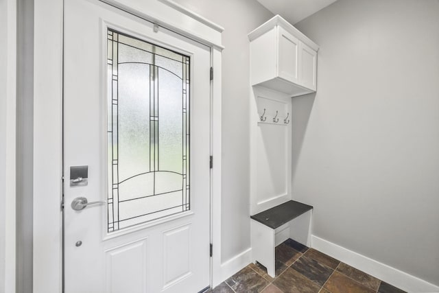 2107 Kidd Rd, Nolensville, TN 37135 - mudroom featuring baseboards and dark stone finish flooring
