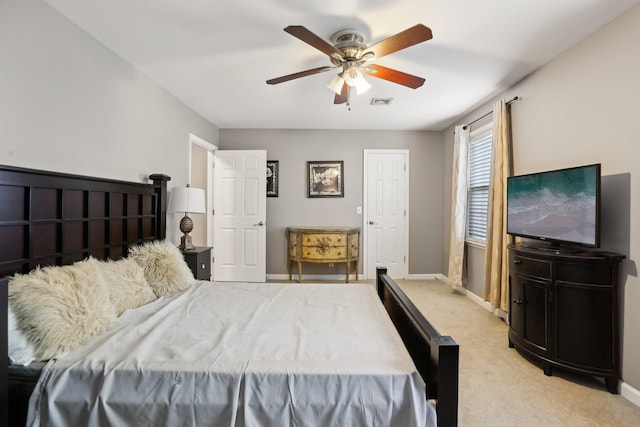 5720 Saint Charles Ct, Hermitage, TN 37076 - bedroom with carpet floors, baseboards, and a ceiling fan