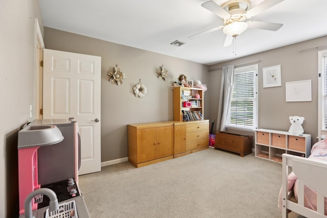 5720 Saint Charles Ct, Hermitage, TN 37076 - bedroom with light carpet and ceiling fan