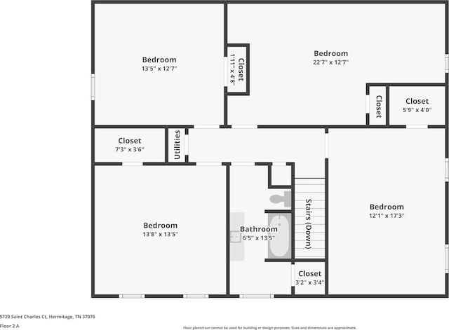 5720 Saint Charles Ct, Hermitage, TN 37076 - floor plan / room layout