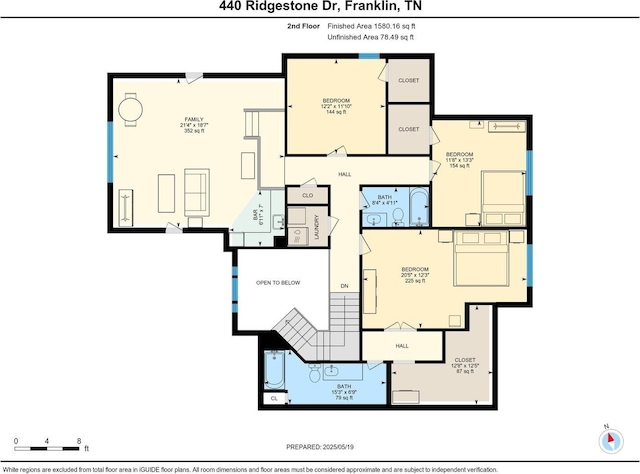 440 Ridgestone Dr, Franklin, TN 37064 - view of floor plan / room layout