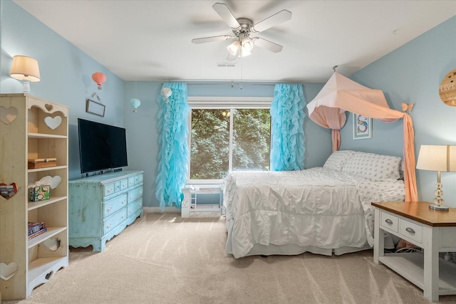 440 Ridgestone Dr, Franklin, TN 37064 - carpeted bedroom with a ceiling fan and baseboards