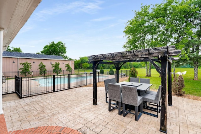 5740 Johnson Rd, Murfreesboro, TN 37127 - view of patio / terrace with a pergola and outdoor dining space