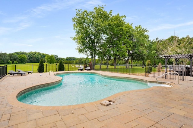 5740 Johnson Rd, Murfreesboro, TN 37127 - view of swimming pool featuring a patio, a pergola, and view of scattered trees