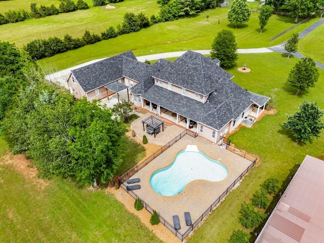 5740 Johnson Rd, Murfreesboro, TN 37127 - aerial view of property and surrounding area with a pool