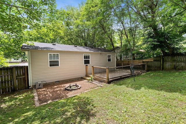 1703 Evelyn Ave, Nashville, TN 37216 - back of house featuring crawl space and a deck