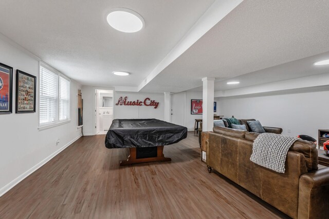 933 Percy Warner Blvd, Nashville, TN 37205 - game room featuring billiards, wood finished floors, and baseboards