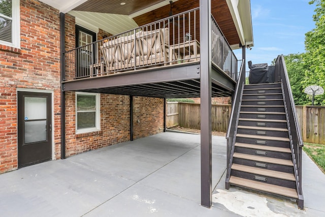 933 Percy Warner Blvd, Nashville, TN 37205 - view of patio / terrace featuring stairs