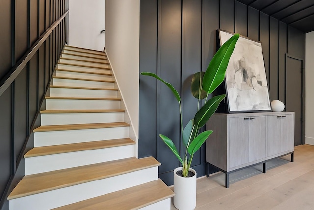 112 47th Ave N, Nashville, TN 37209 - staircase featuring wood finished floors