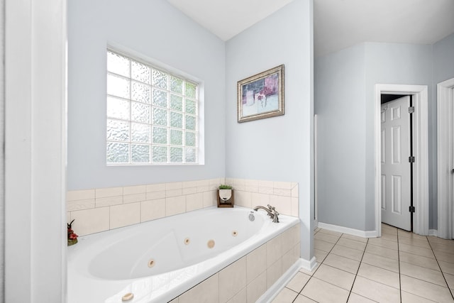 116 Macy Ct, Christiana, TN 37037 - full bathroom with a tub with jets, baseboards, and tile patterned floors
