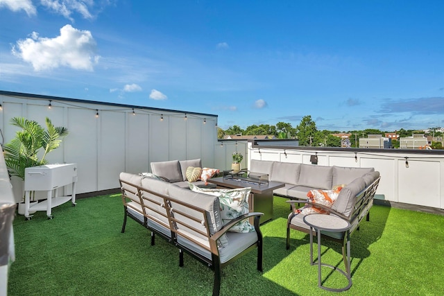 603 51st Ave, Nashville, TN 37209 - view of patio / terrace with an outdoor living space