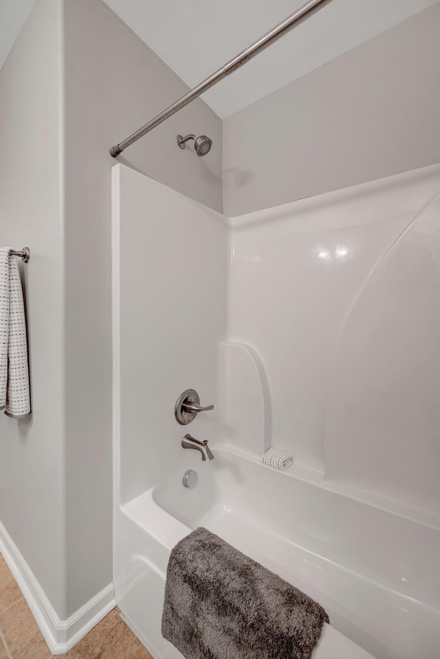 133 Cobblestone Place Dr, Goodlettsville, TN 37072 - full bath with bathtub / shower combination, tile patterned flooring, and baseboards