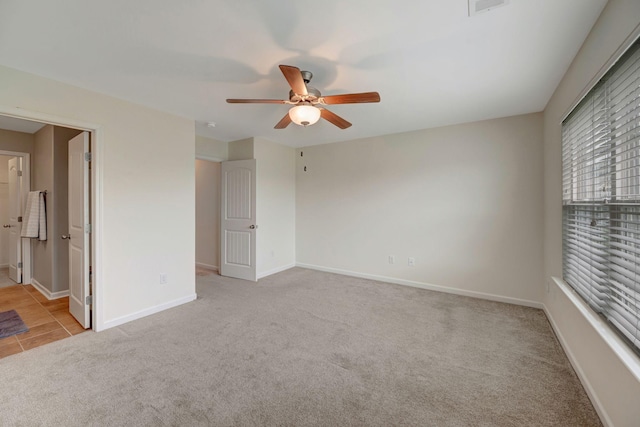 133 Cobblestone Place Dr, Goodlettsville, TN 37072 - unfurnished bedroom with carpet, baseboards, a ceiling fan, and ensuite bath