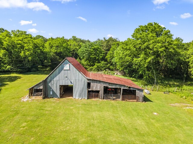 29 Roger Monk Rd, Petersburg, TN 37144 - view of outbuilding with an exterior structure and a wooded view