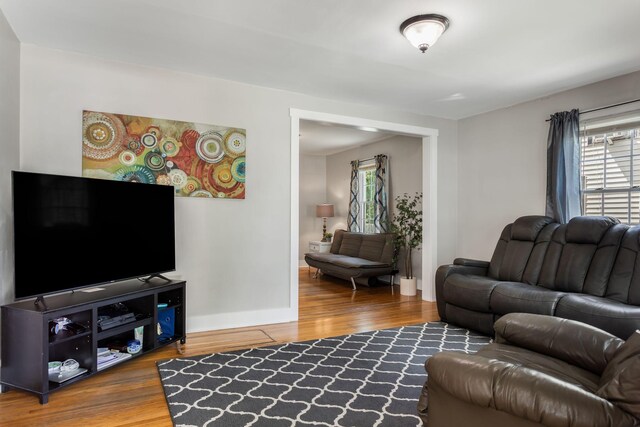 1818 Morningside Ave, Columbia, TN 38401 - living area with wood finished floors and baseboards