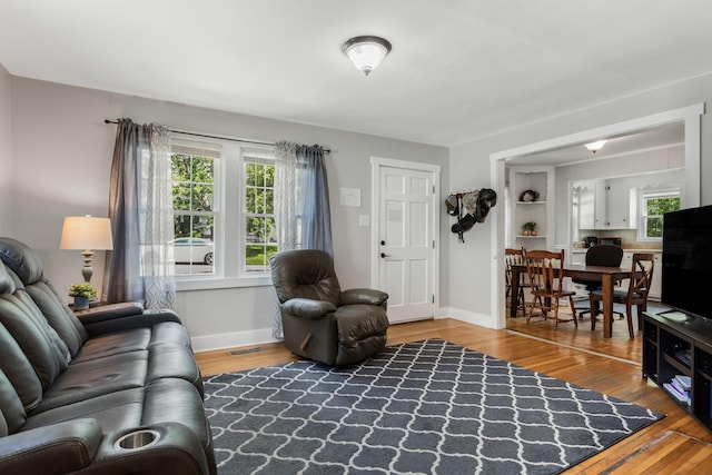 1818 Morningside Ave, Columbia, TN 38401 - living room featuring wood finished floors and baseboards