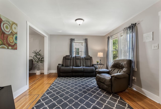 1818 Morningside Ave, Columbia, TN 38401 - living room featuring wood finished floors and baseboards