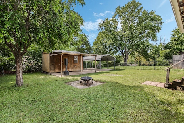 1818 Morningside Ave, Columbia, TN 38401 - view of yard featuring an outdoor fire pit