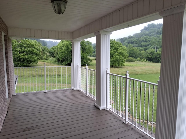 900 Sorghum Hollow Rd, Pulaski, TN 38478 - wooden terrace featuring a lawn