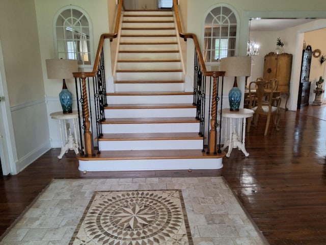 900 Sorghum Hollow Rd, Pulaski, TN 38478 - stairs featuring wood finished floors and baseboards