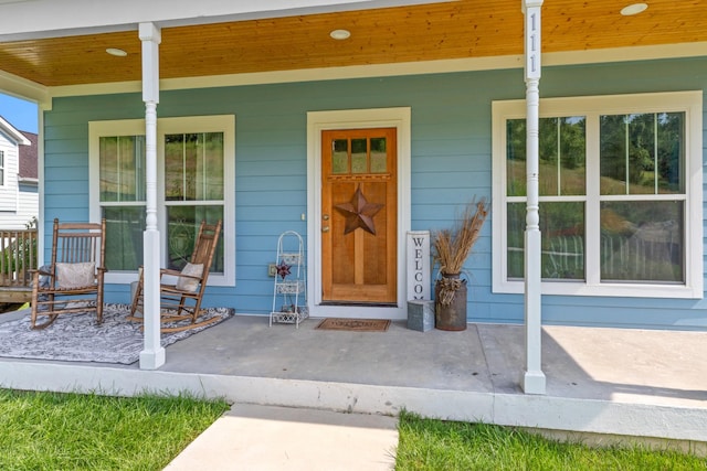 111 Madeleine Way, Kingston Springs, TN 37082 - entrance to property featuring a porch