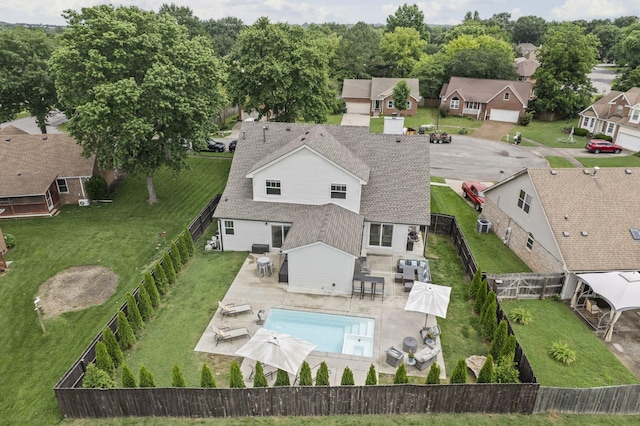 904 Park Crest Ct, Mount Juliet, TN 37122 - aerial view of residential area featuring a pool