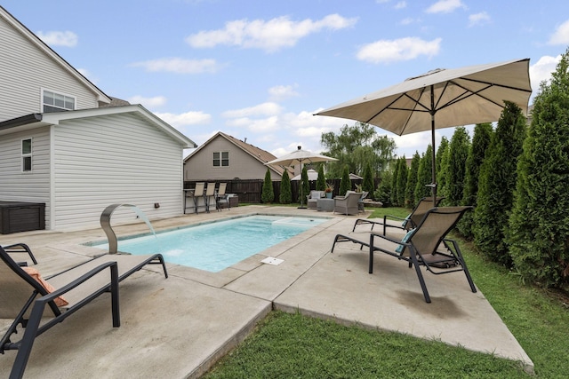 904 Park Crest Ct, Mount Juliet, TN 37122 - view of pool featuring a patio area and outdoor lounge area