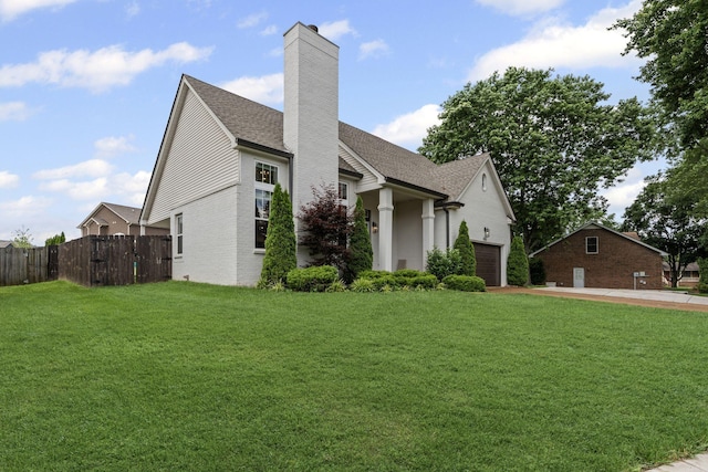 904 Park Crest Ct, Mount Juliet, TN 37122 - view of property exterior featuring a chimney, a shingled roof, brick siding, and an attached garage