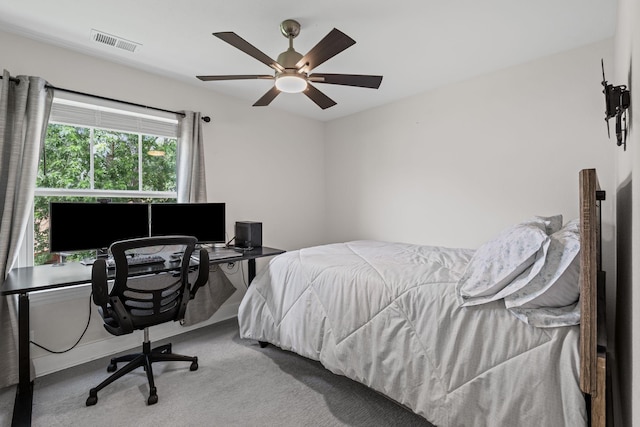 904 Park Crest Ct, Mount Juliet, TN 37122 - carpeted bedroom featuring a desk and ceiling fan