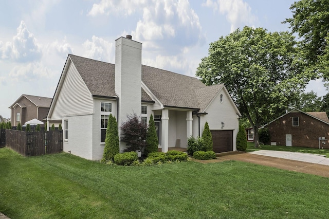 904 Park Crest Ct, Mount Juliet, TN 37122 - view of front of home featuring a chimney, driveway, roof with shingles, a garage, and brick siding