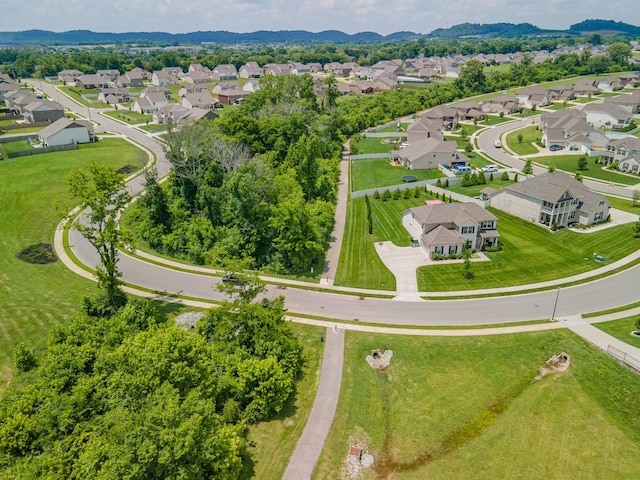 705 Rain Meadow Ct, Spring Hill, TN 37174 - aerial perspective of suburban area with a mountainous background