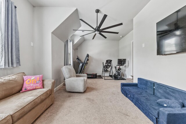 705 Rain Meadow Ct, Spring Hill, TN 37174 - living area featuring a ceiling fan and carpet floors