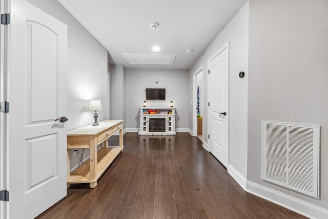 705 Rain Meadow Ct, Spring Hill, TN 37174 - hall featuring dark wood-type flooring and baseboards