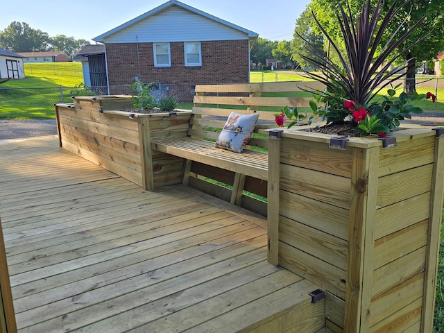 371 Leader Dr, New Johnsonville, TN 37134 - view of wooden deck